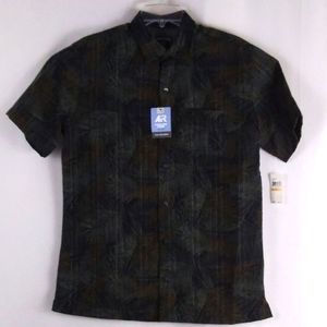 Van Heusen hawaiian short sleeve shirt men size Small 14-14.5